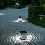 Ray Cuboid Solar/Rechargeable Outdoor Floor Lamp, - Lamp Outdoor