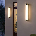 Arisha Minimalist Cylindrical Metal Outdoor Wall Lamp - Letslighting