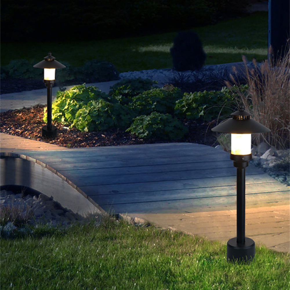 Arisha Metal Cap-Shaped Outdoor Path Light - Letslighting
