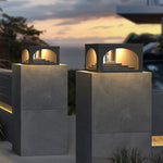 Ray Modern Stair Metal Solar Outdoor Pier-Mount Pillar Light - Letslighting