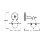 LED Vintage Outdoor Wall Light Brown - Lamp Outdoor