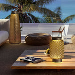 Valentina Vintage Lantern Metal/Glass Outdoor Floor Lamp - Lamp Outdoor