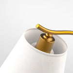 Gilda Gooseneck Cone Fabric Metal Desk Lamp - Lamp Outdoor