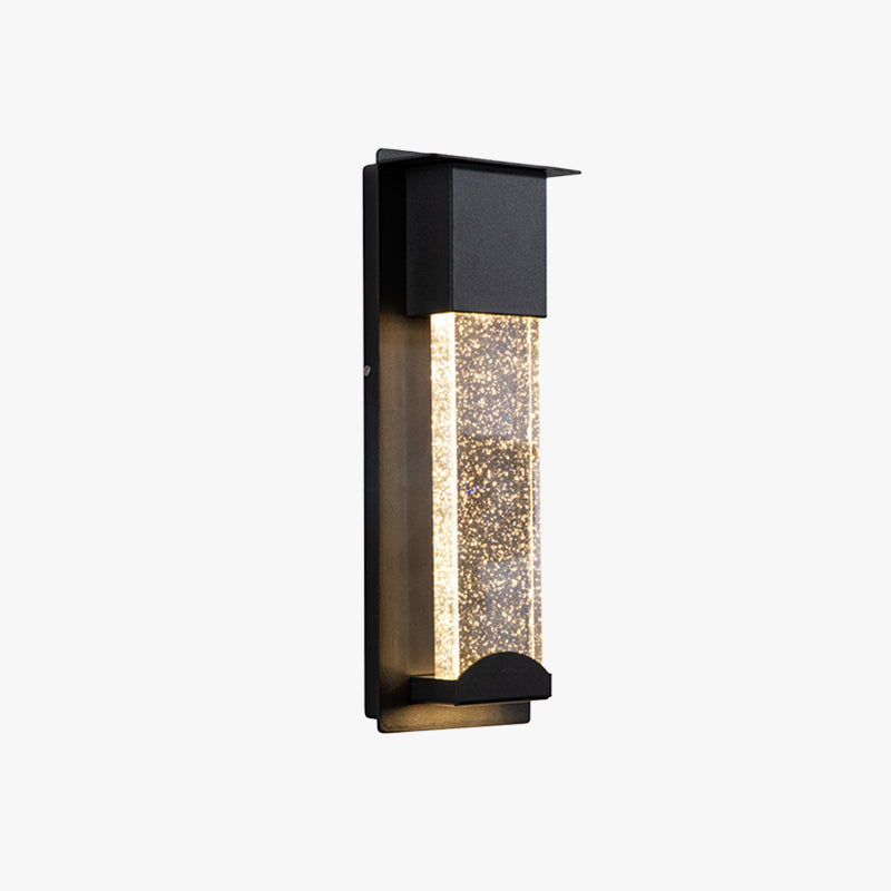 Ray Modern Design Square LED Outdoor Wall Lamp Metal Glass Garden Corridor - Letslighting