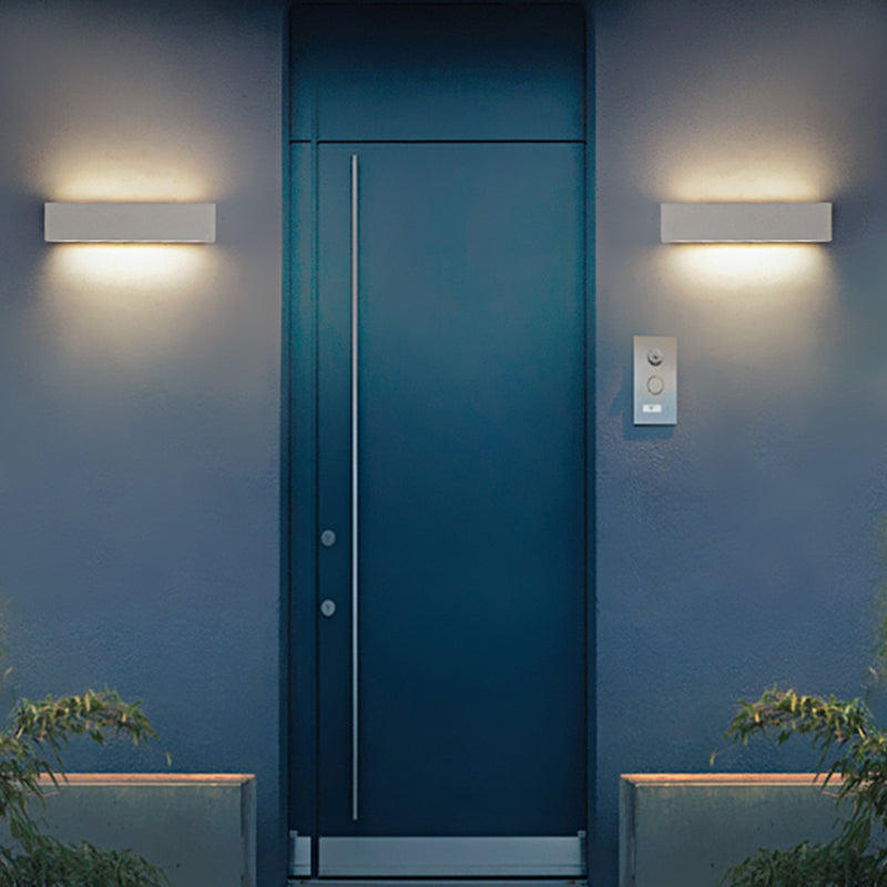 Arisha Modern Design Rectangular LED Outdoor Wall Lamp Garden Courtyard Corridor - Letslighting
