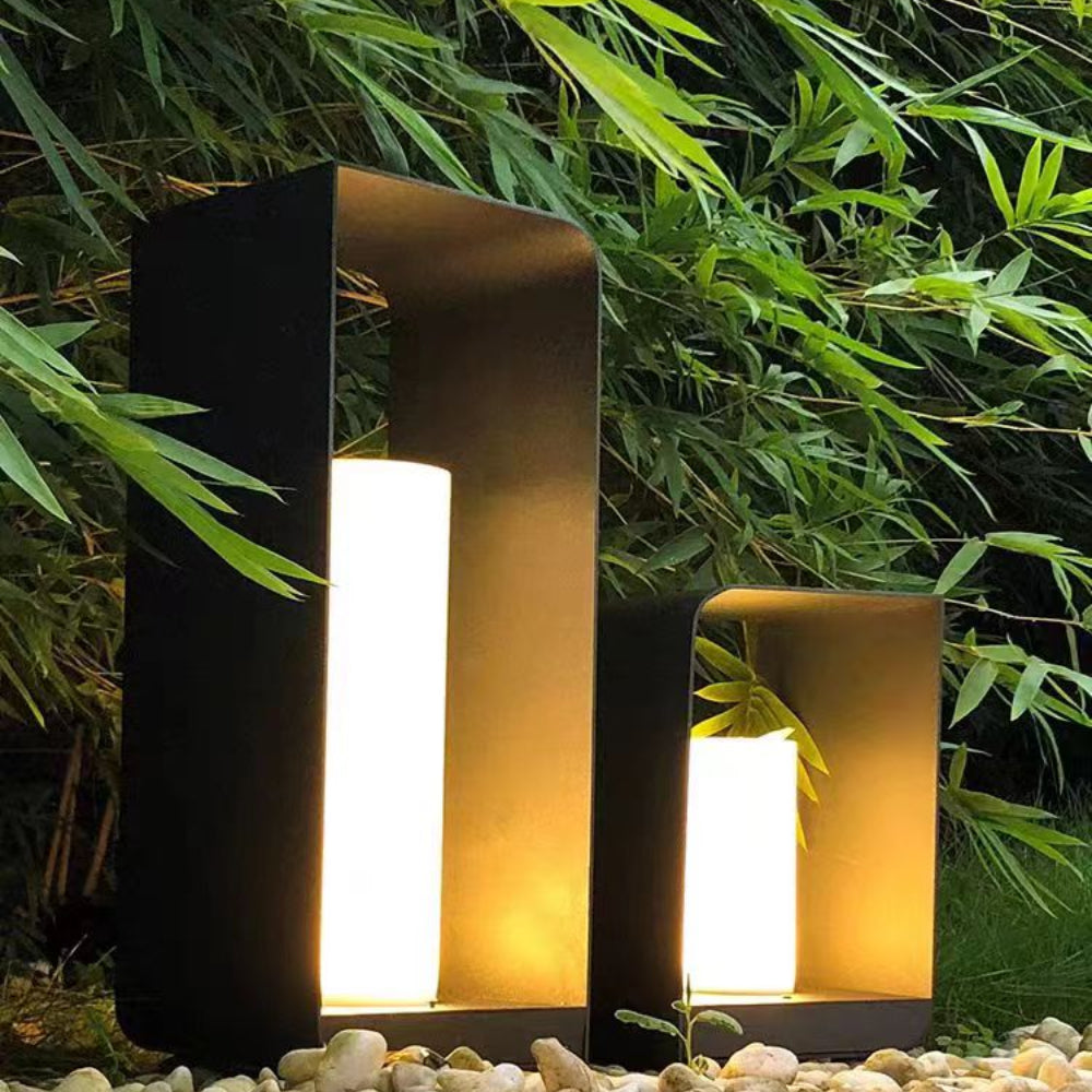 Ray Minimalist Cuboid Candle Outdoor Floor Lamp Garden - Lamp Outdoor
