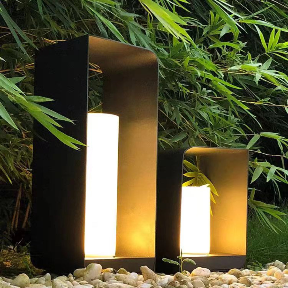 Ray Minimalist Cuboid Candle Outdoor Floor Lamp Garden - Lamp Outdoor