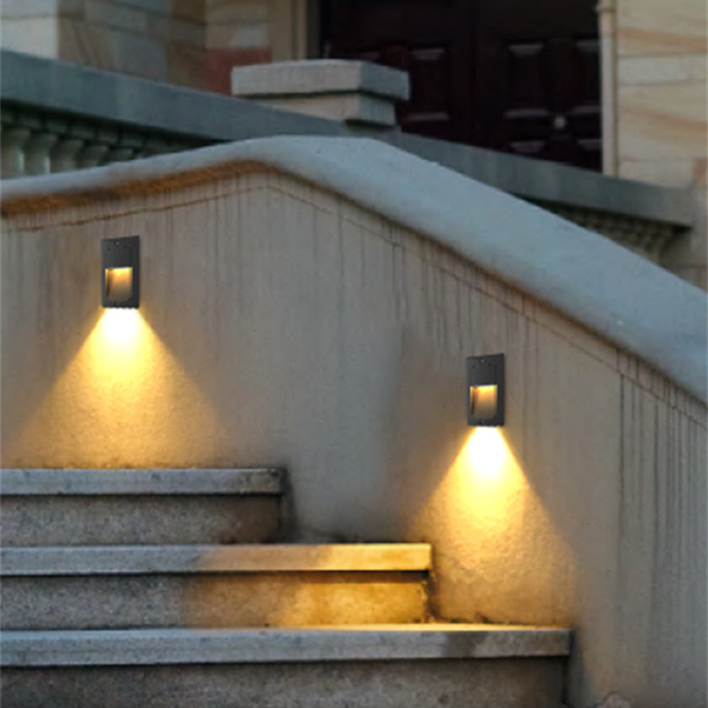 Ray Modern Metal Rectangular Surface Outdoor Deck Step Light - Lamp Outdoor