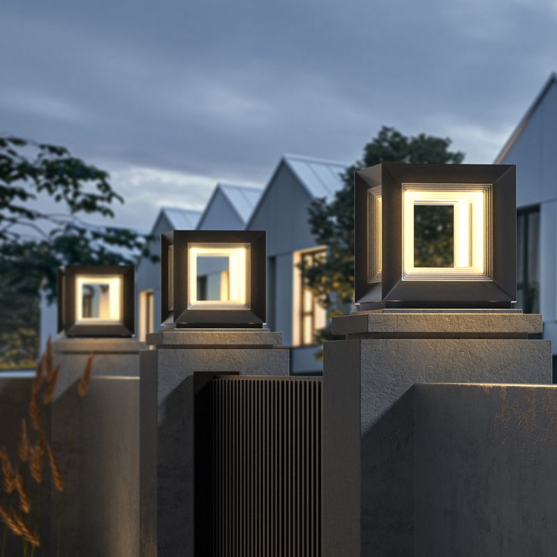 Ray LED Cube Metal Outdoor Lamps - Lamp Outdoor