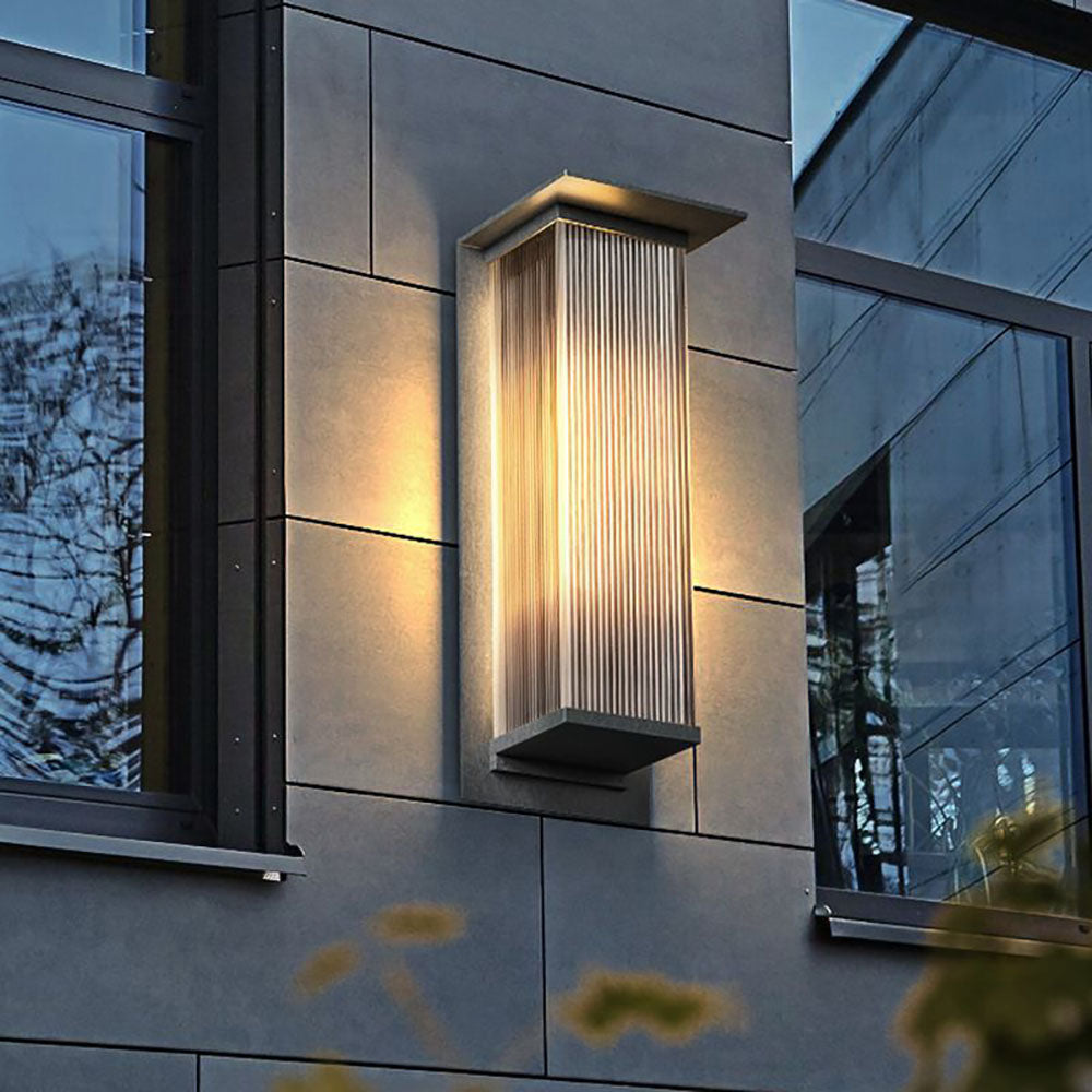 Ray Modern Rectangular Metal Outdoor Wall Lamp - Lamp Outdoor