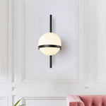 Valentina Modern Globe Metal Acrylic Solar Outdoor Wall Lamp Plant Pot - Letslighting