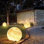 Aria Decorative Solar Acrylic Planet Outdoor Ground Light Milk Curry - Letslighting