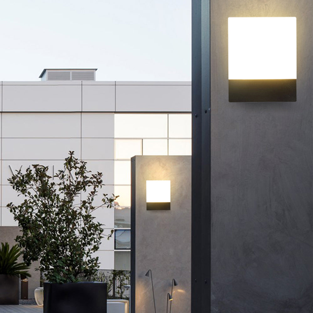 Ray Modern Rectangular Metal Outdoor Wall Lamp - Lamp Outdoor