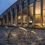 Ray Minimalist Arc Acrylic Metal Ground Lamp Pool - Lamp Outdoor