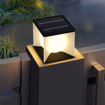 Aria Modern Moon Metal Outdoor Pier-Mount Pillar Light - Letslighting