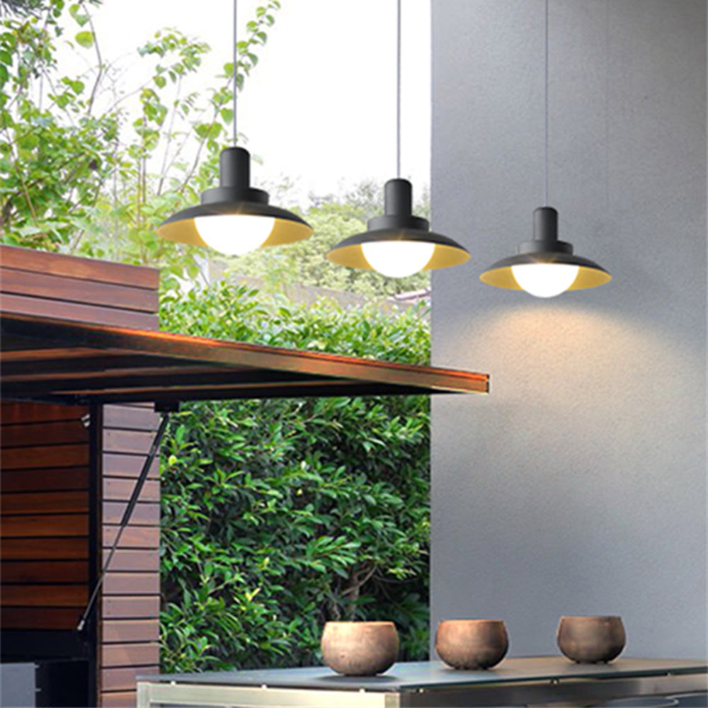Arisha Retro Funnel Pendant Light Metal Glass - Letslighting