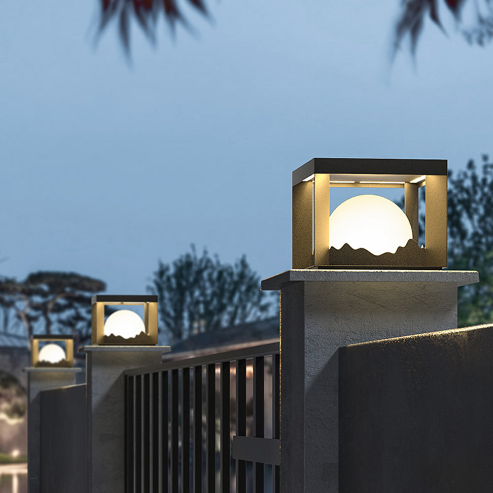 Ray Modern Mountain Metal Outdoor Lamp, Warm Light - Letslighting