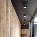 Ray Modern Cube Flush Mount Ceiling Light Metal Glass - Lamp Outdoor