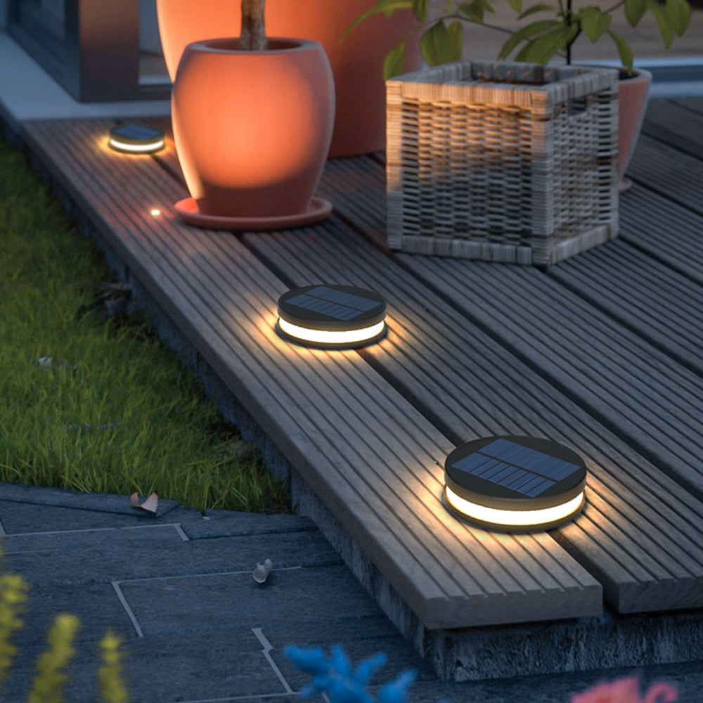 Ray Modern Metal Discoid Outdoor Deck Step Light - Lamp Outdoor