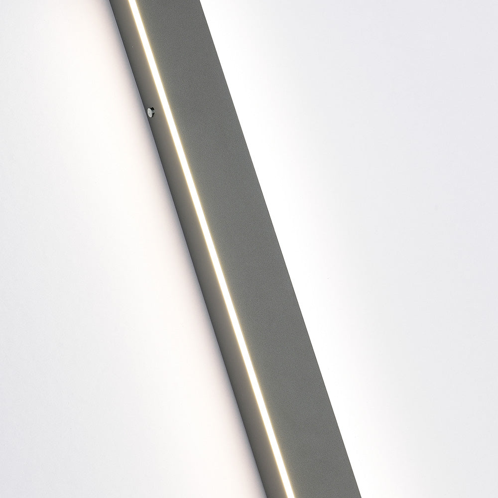 Arisha Sleek Minimalist Rimless Linear Metal Outdoor Wall Light - Letslighting