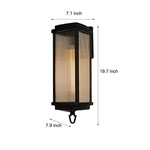 1 Head 19.7-inch Outdoor Wall Lantern Sconce - Lamp Outdoor