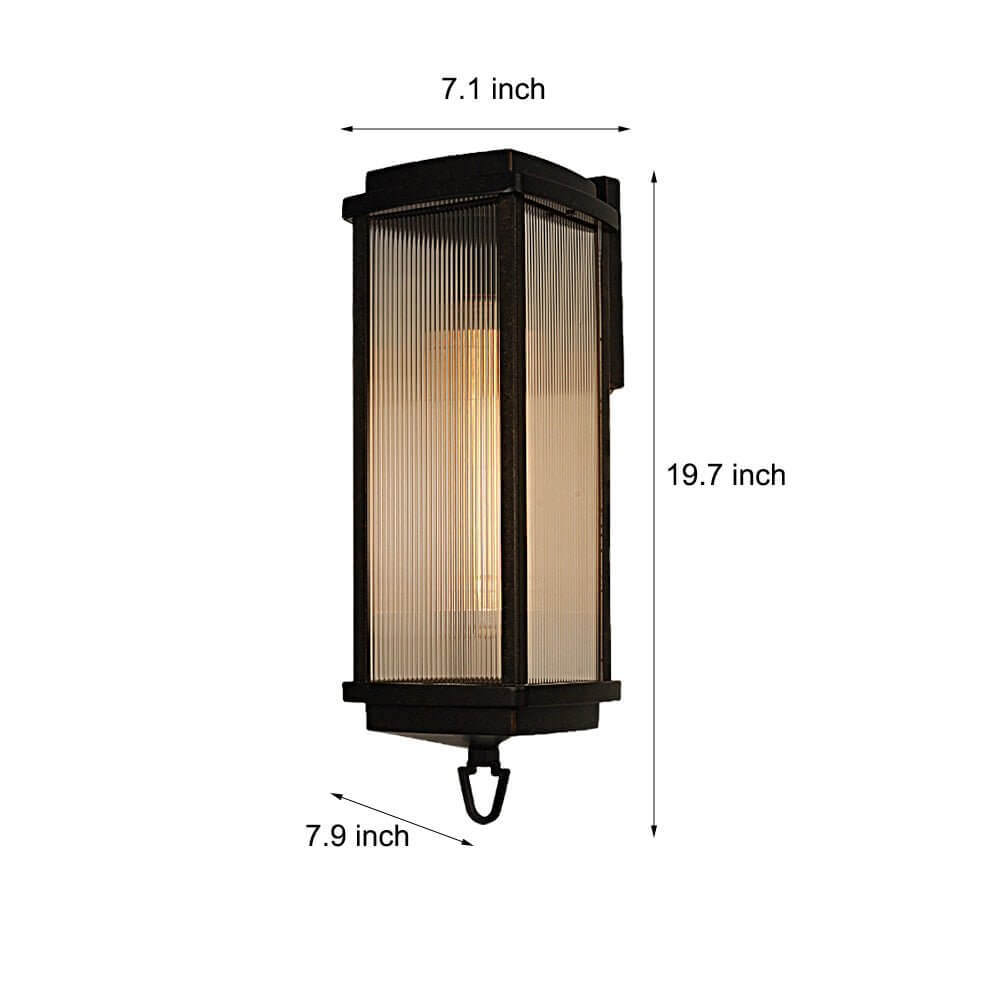 1 Head 19.7-inch Outdoor Wall Lantern Sconce - Lamp Outdoor