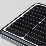 1-Light Black 98-In/118-In Solar LED Square Post Street Light - Lamp Outdoor