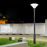 1-Light Black Outdoor LED Solar Lamp Post and Pole Street Light - Lamp Outdoor