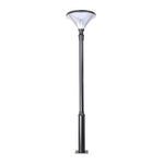 1-Light Black Outdoor LED Solar Lamp Post and Pole Street Light - Lamp Outdoor