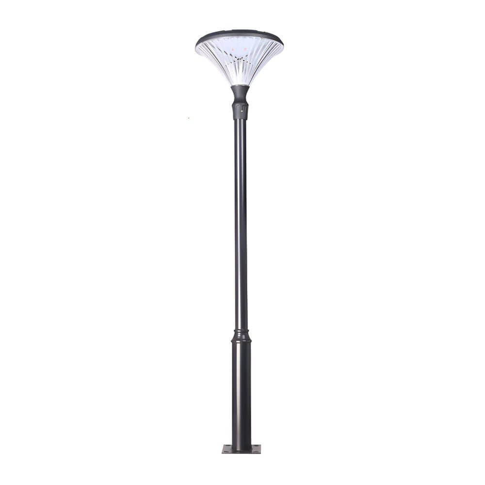1-Light Black Outdoor LED Solar Lamp Post and Pole Street Light - Lamp Outdoor