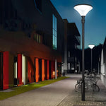 1-Light Black Outdoor LED Solar Lamp Post and Pole Street Light - Lamp Outdoor