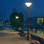 1-Light Black Outdoor LED Solar Lamp Post and Pole Street Light - Lamp Outdoor