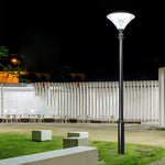 1 - Light Black Outdoor LED Solar Lamp Post and Pole Street Light