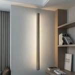 Long Strip Dimmable LED RGB Black Minimalist Outdoor Light Post Lights - Dazuma