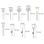 10-Piece Solar Dandelion Pathway Lights LED Outdoor Garden Lighting Set - Lamp Outdoor