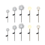 10 - Piece Solar Dandelion Pathway Lights LED Outdoor Garden Lighting Set