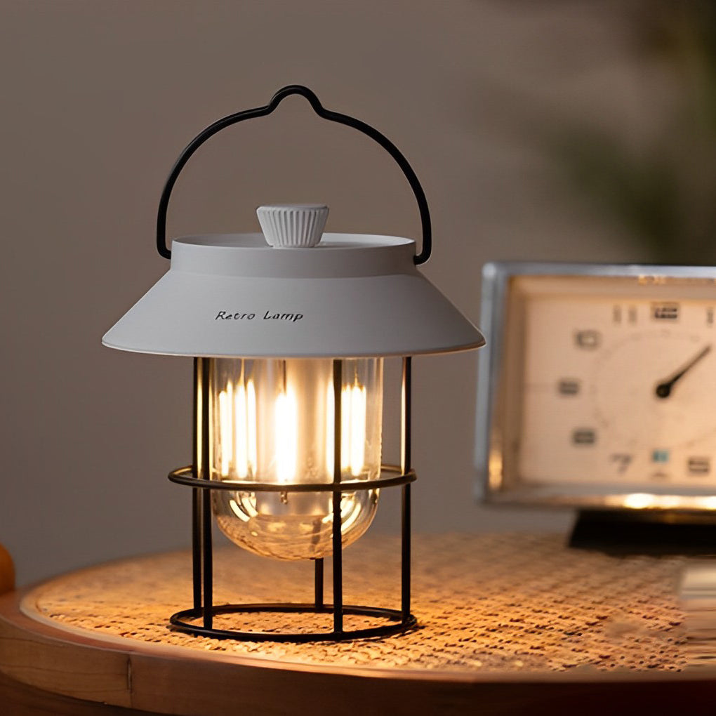 USB Rechargeable Dimmable LED Hanging Stand Portable Outdoor Lanterns - Dazuma