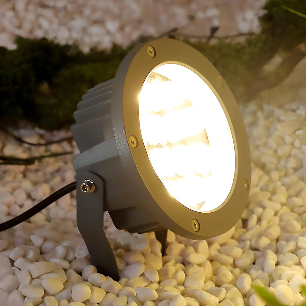 Round Waterproof Modern LED Spotlights Outdoor Tree Spot Lights DC24V - Dazuma