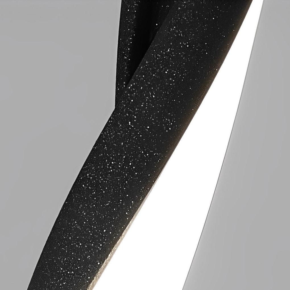 Linear Black LED Solar Powered Path Lamp Minimalist Outdoor Lighting