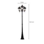 Technical dimension drawing of street lamp showing height measurements and proportions
