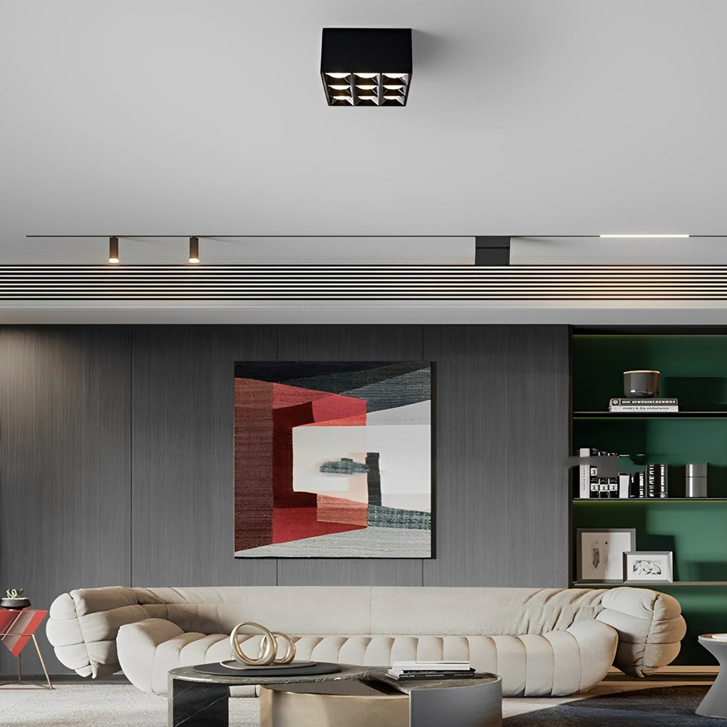 Square Grids LED Beam Angle 24° Surface Mounted Downlight Spotlight - Lamp Outdoor