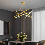 Amber Modern LED Metal Sputnik Chandelier - Lamp Outdoor