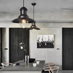 Round Retro Metal Hat Industrial Style Small Chandelier Pendant Lights - Lamp Outdoor
