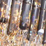 Round Oval Multi layer Crystal Electroplating Metal Modern Chandelier - Lamp Outdoor