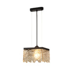 1/2-Light Glass 3 Step Dimming Chandelier Dining Room Light Fixtures - Lamp Outdoor