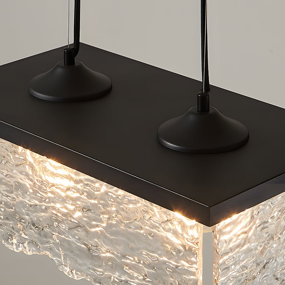 1/2-Light Glass 3 Step Dimming Chandelier Dining Room Light Fixtures - Lamp Outdoor