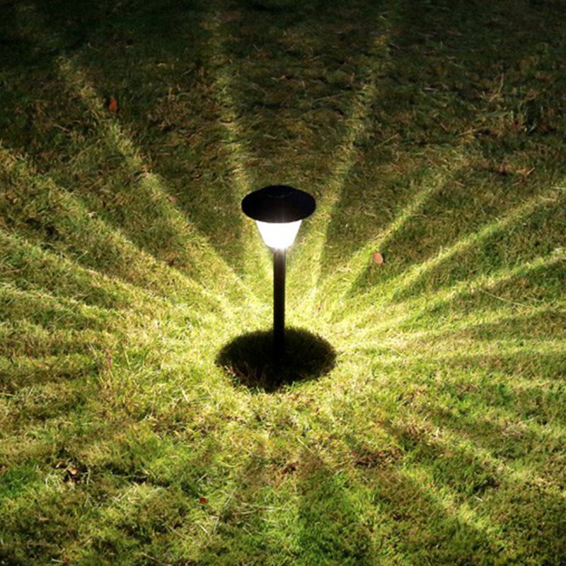 Ray Modern Metal Cap-Shaped Solar Outdoor Bollard Light - Lamp Outdoor