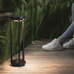 Ray Modern Metal Cylindrical Hollow Outdoor Bollard Light - Lamp Outdoor