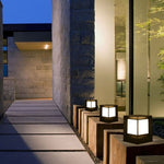 Ray Modern Simple Rectangle Metal Outdoor Floor Lamp - Letslighting