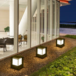 Ray Modern Simple Rectangle Metal Outdoor Floor Lamp - Letslighting